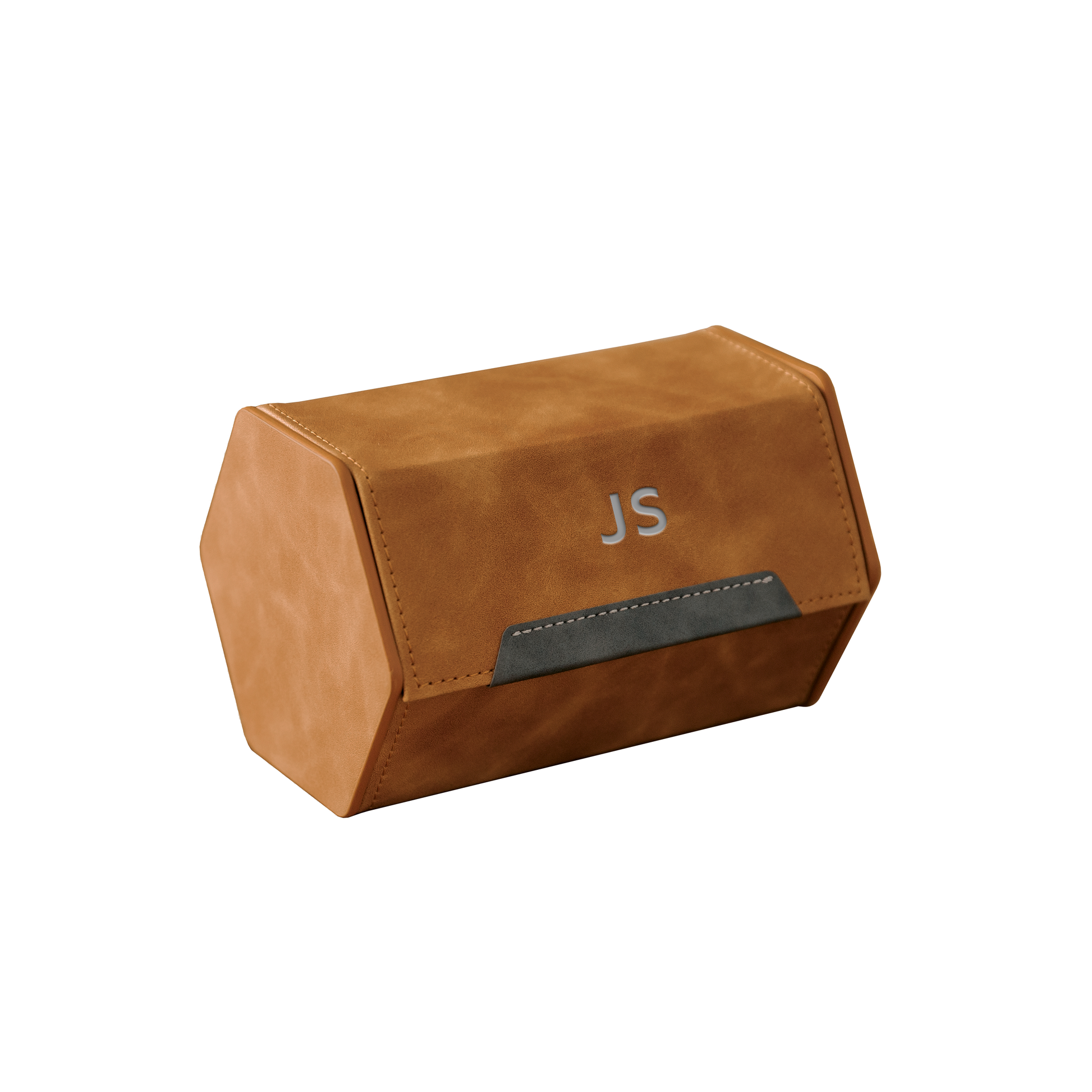 “HEX Two-Slot Watch Roll – Travel with Your Time in Style-Brown”