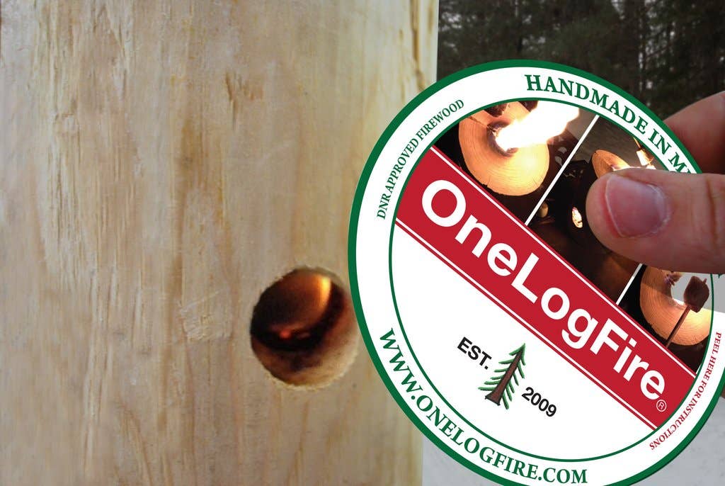 onelogfire Large – Gather Around the Glow  2-Hour burn time
