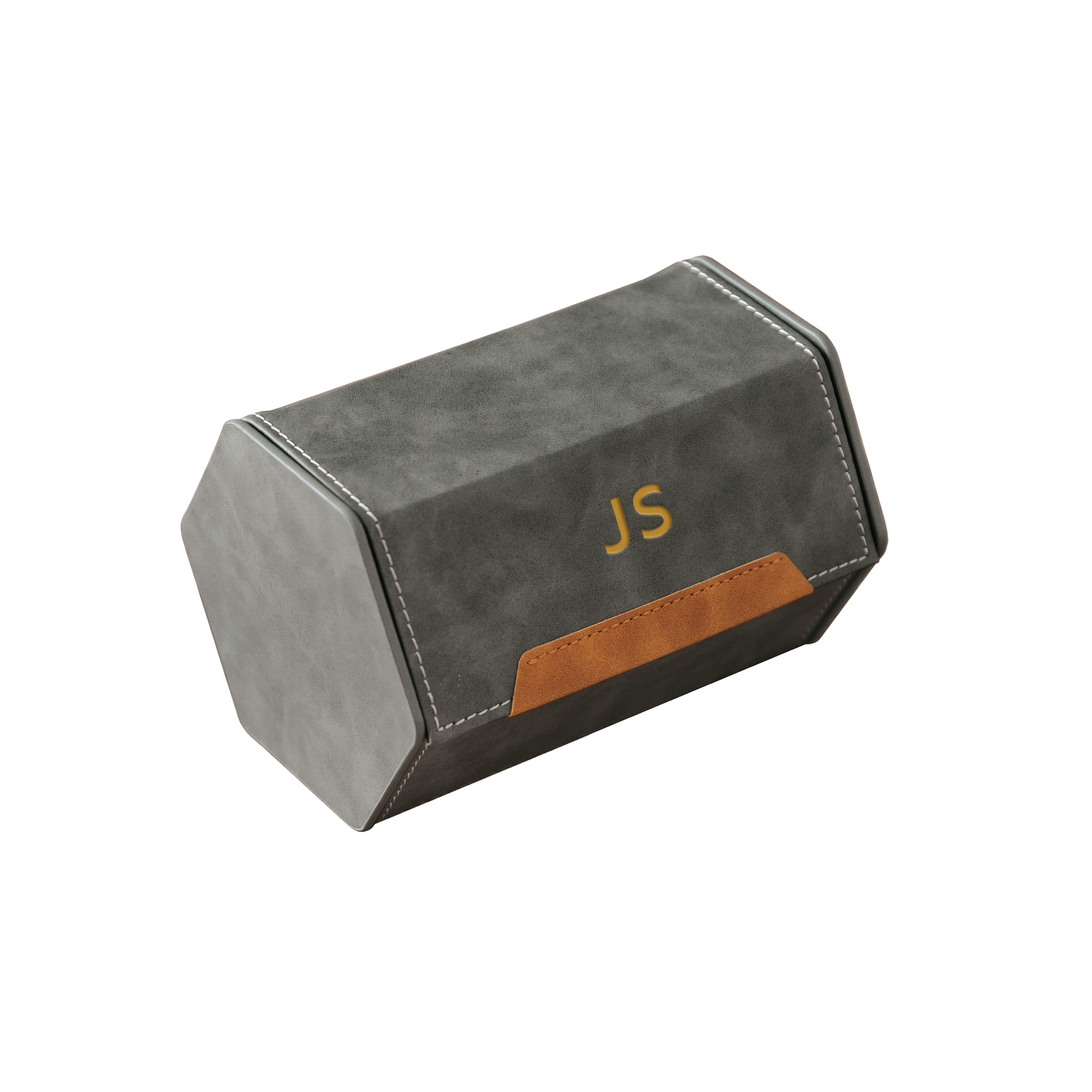 “HEX Two-Slot Watch Roll – Travel with Your Time in Style”- Gray