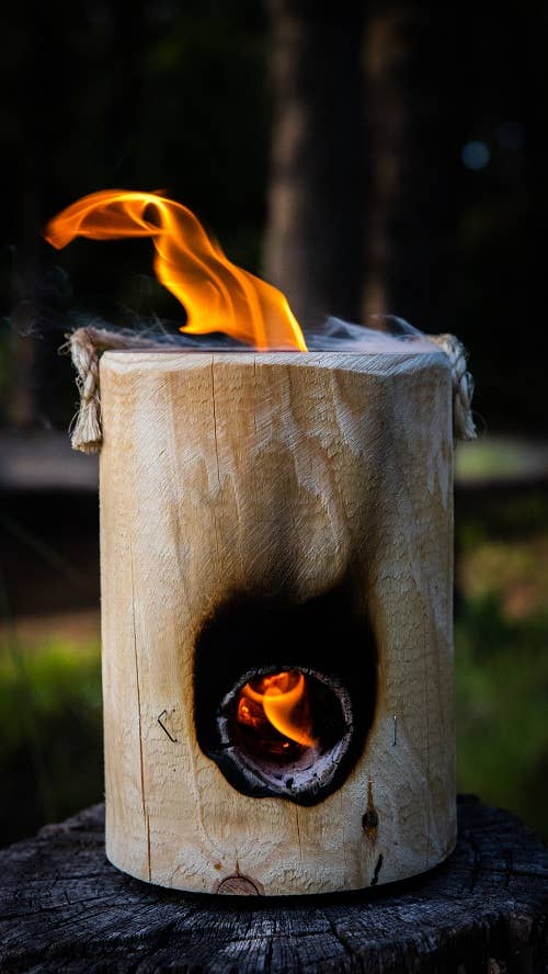 onelogfire Mini – Your Portable Campfire  1-Hour burn time