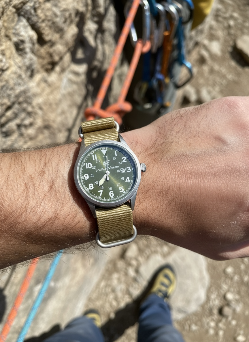 42MM OD Military Watch- 3 Nato Military Straps