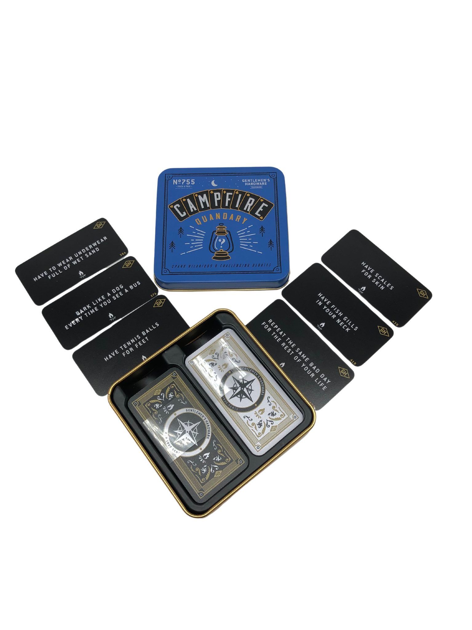 “Happy Camper Gift Box – Everything You Need for Fireside Fun, Including the FIRE!"