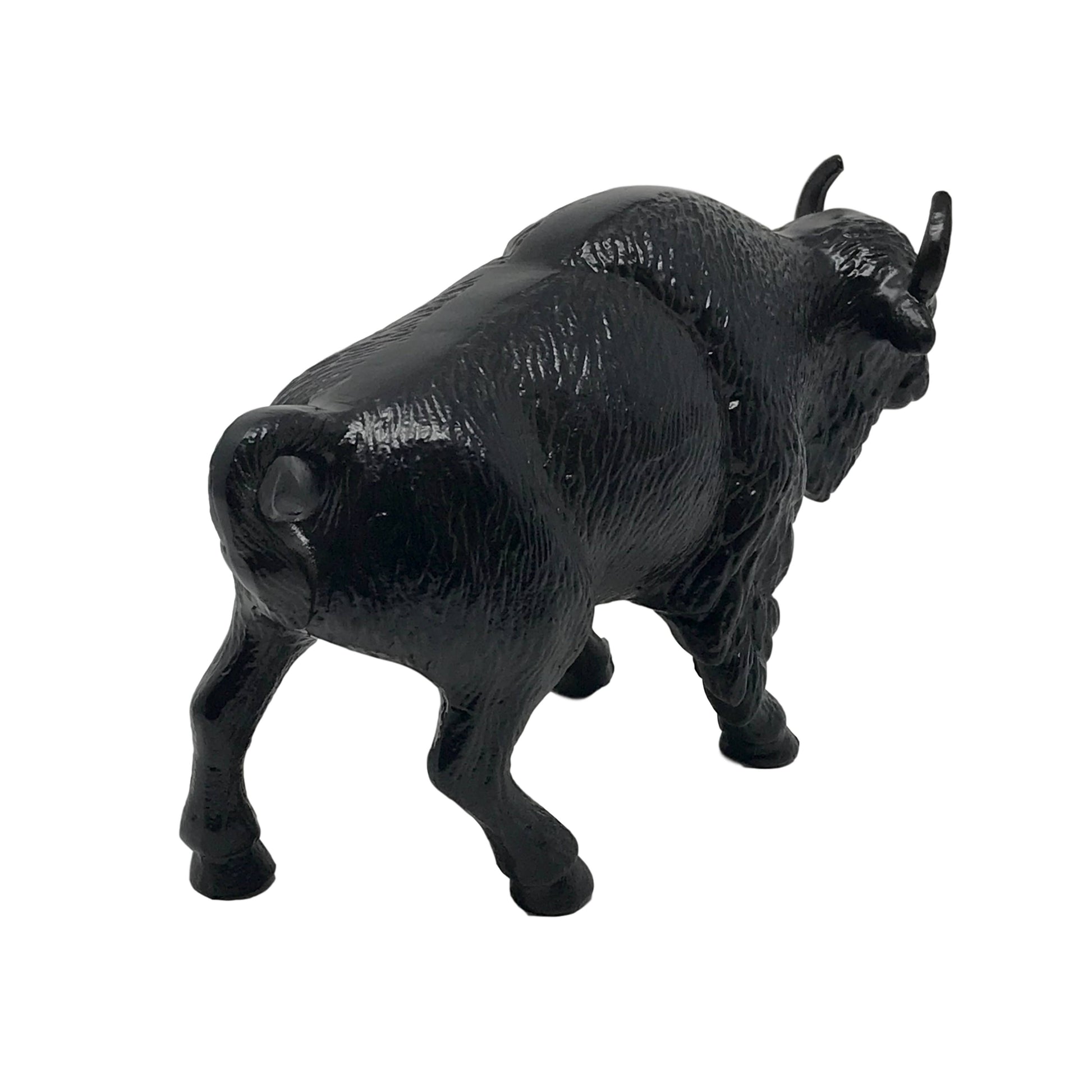 Cast Aluminum Buffalo Table Figure- Coffee Bean