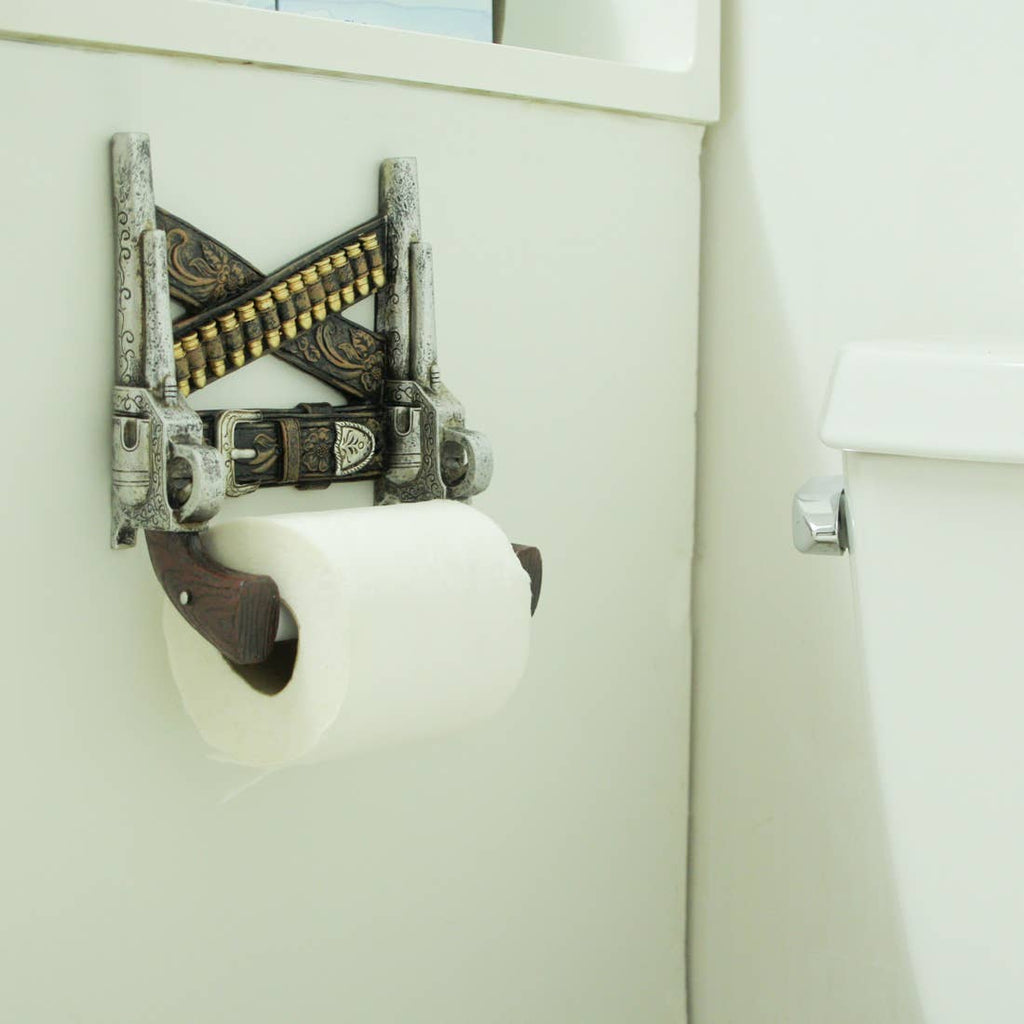 Western Cowboy Toilet Paper Holder Bathroom Decor