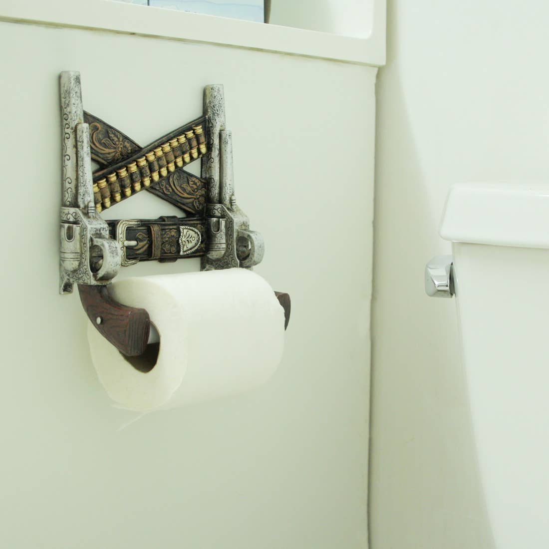 Western Cowboy Toilet Paper Holder Bathroom Decor