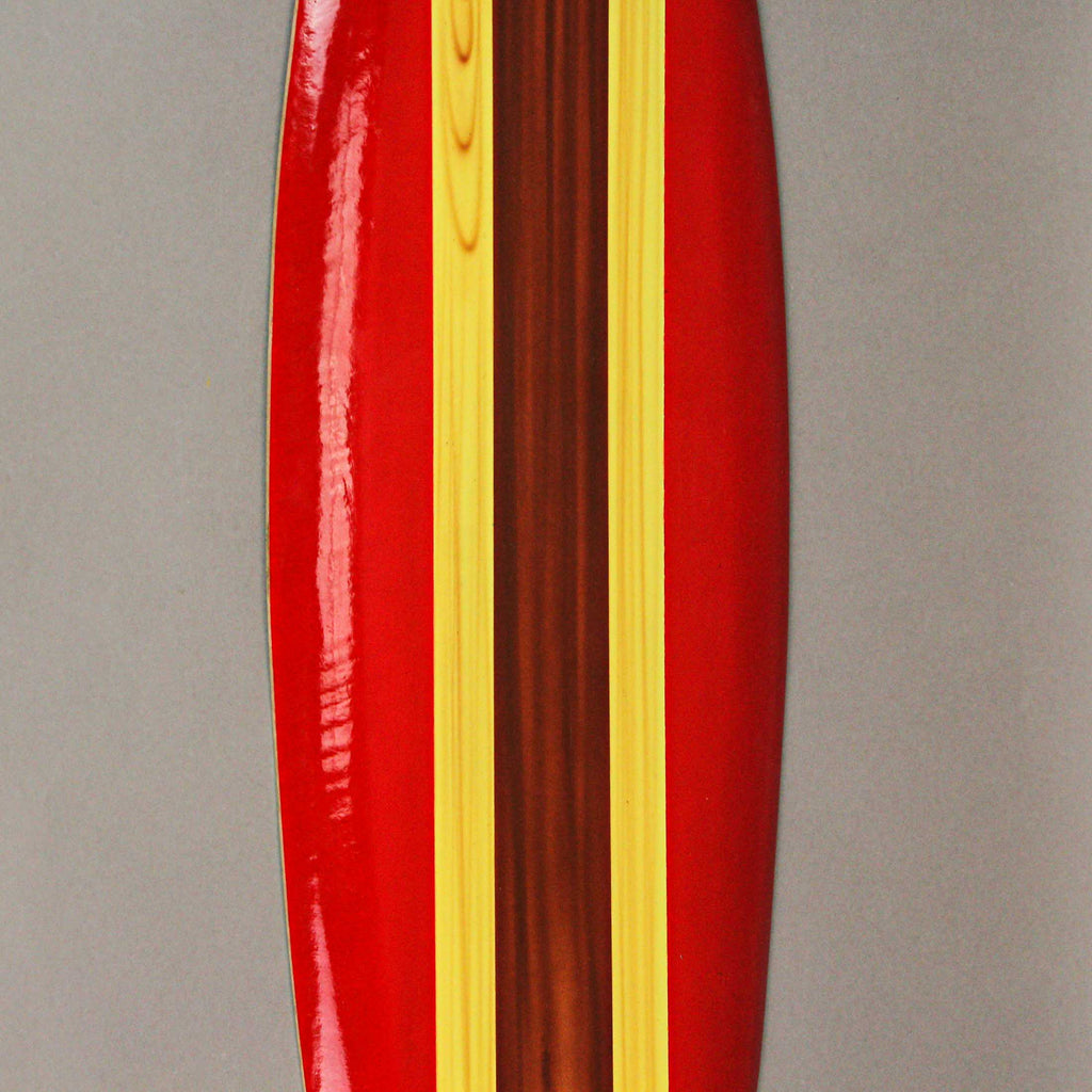 32 Inch Red Wooden Surfboard