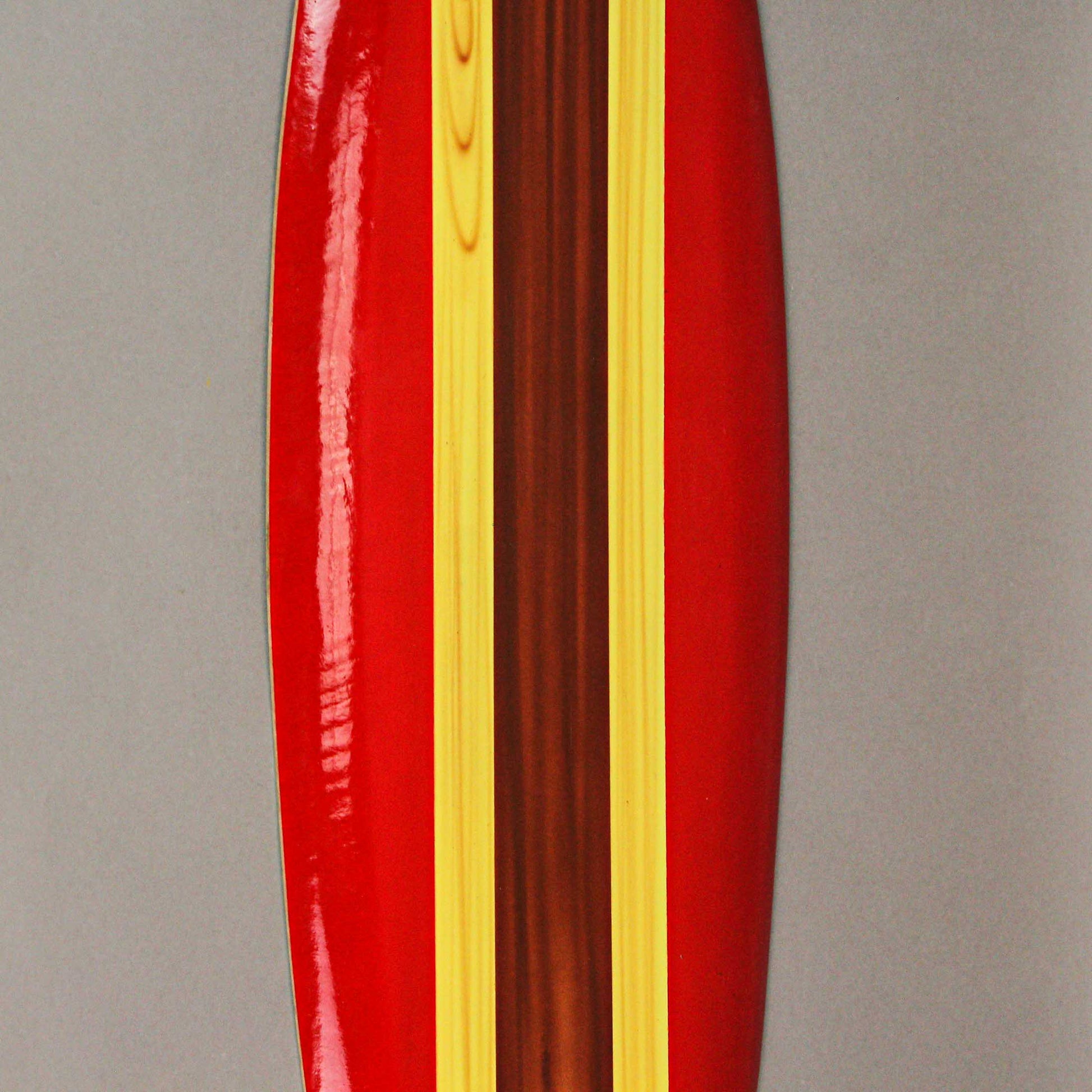 32 Inch Red Wooden Surfboard