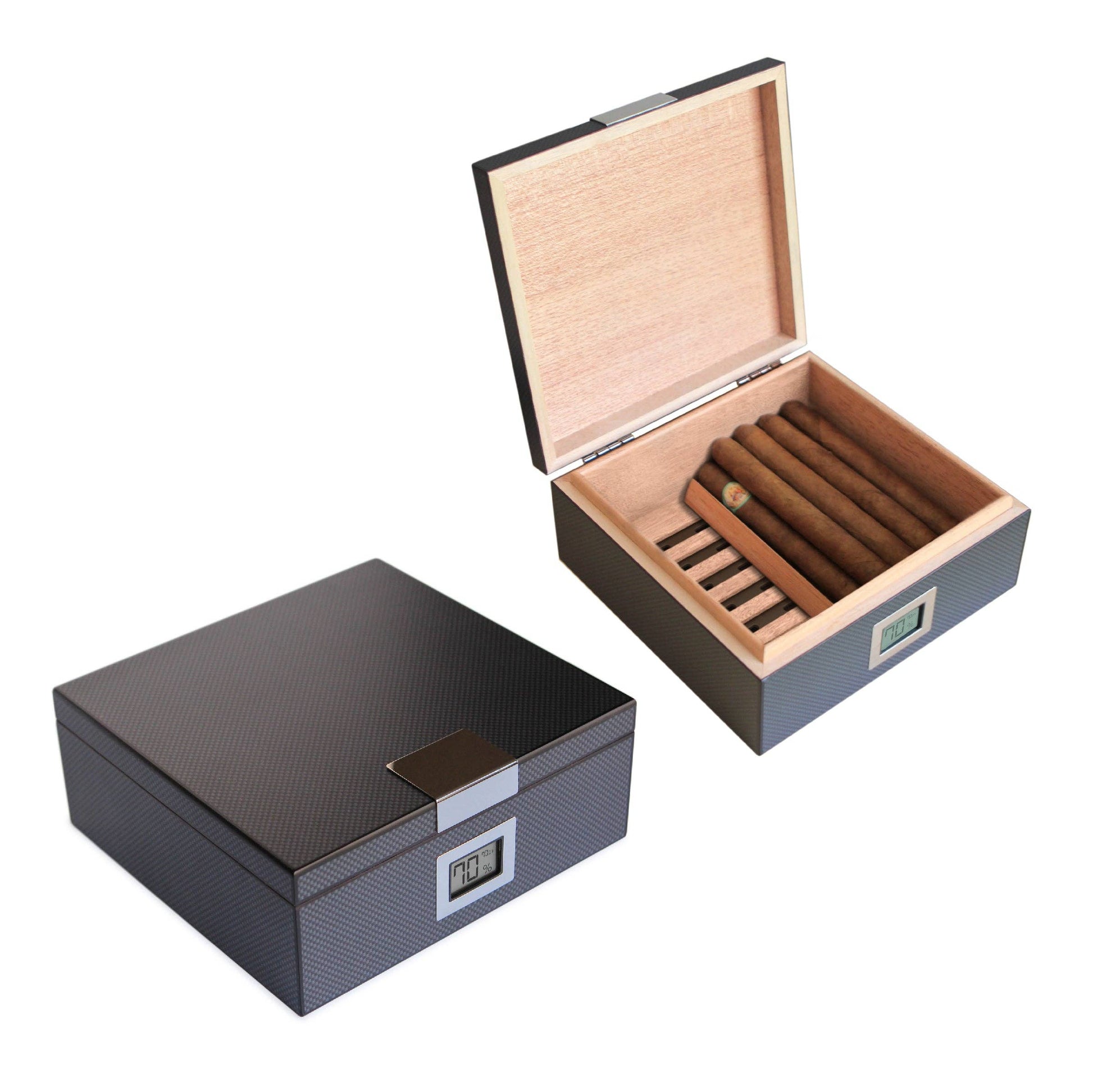 “The Kingston – A Humidor for the Resolute Gentleman” - Carbon Fiber