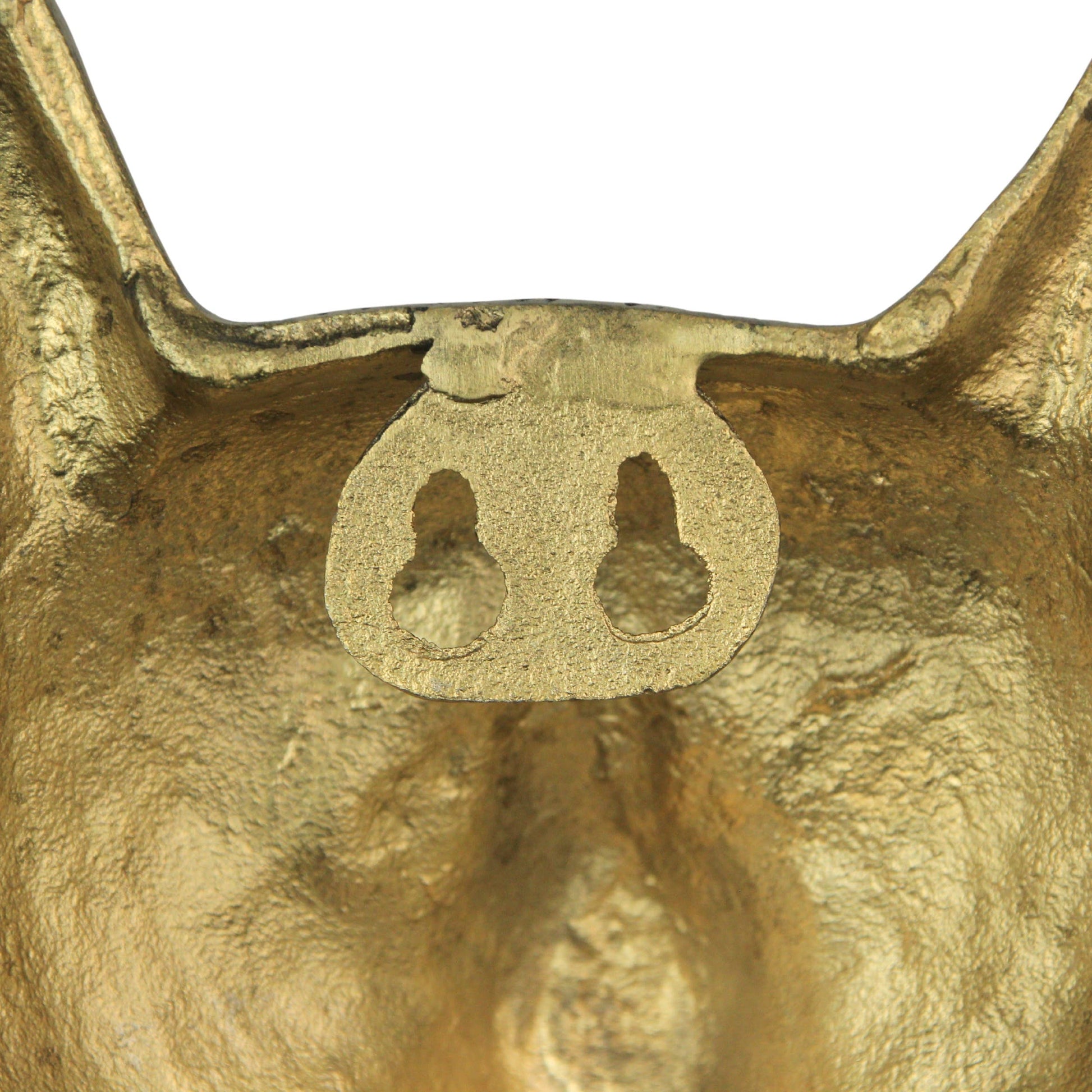 Gold Mouse Head Wall Hanging with Spectacles – 8.5" High