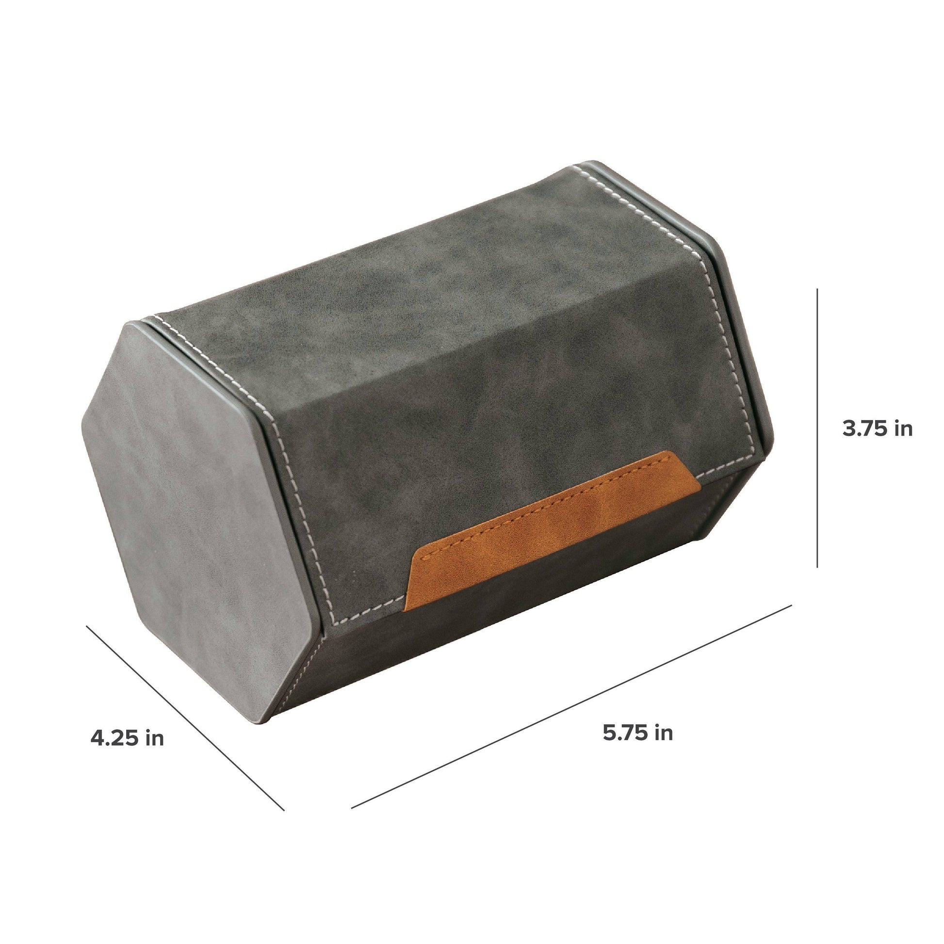“HEX Two-Slot Watch Roll – Travel with Your Time in Style”- Gray