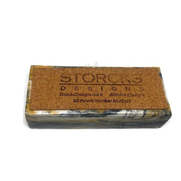 Concrete Cigar Ashtray Stand Holder Rest: Solid grey