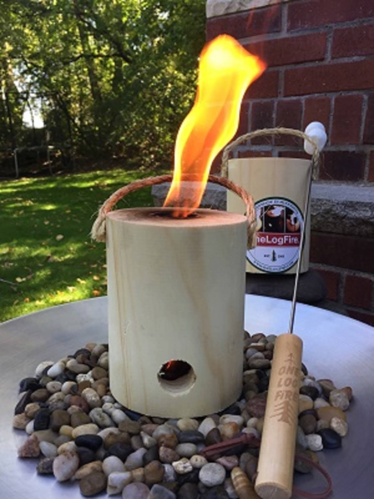 onelogfire Mini – Your Portable Campfire  1-Hour burn time