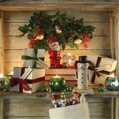 Snowman Stocking Holder - Cast Iron