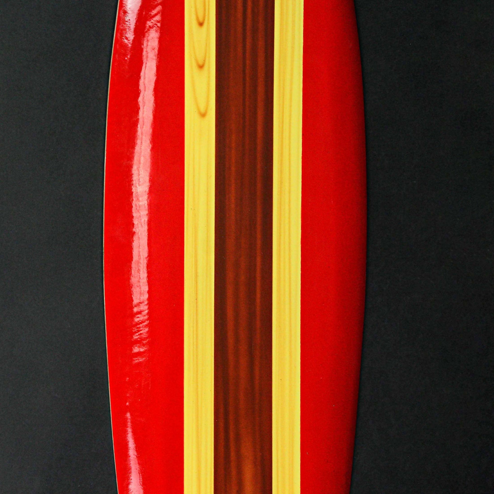 32 Inch Red Wooden Surfboard