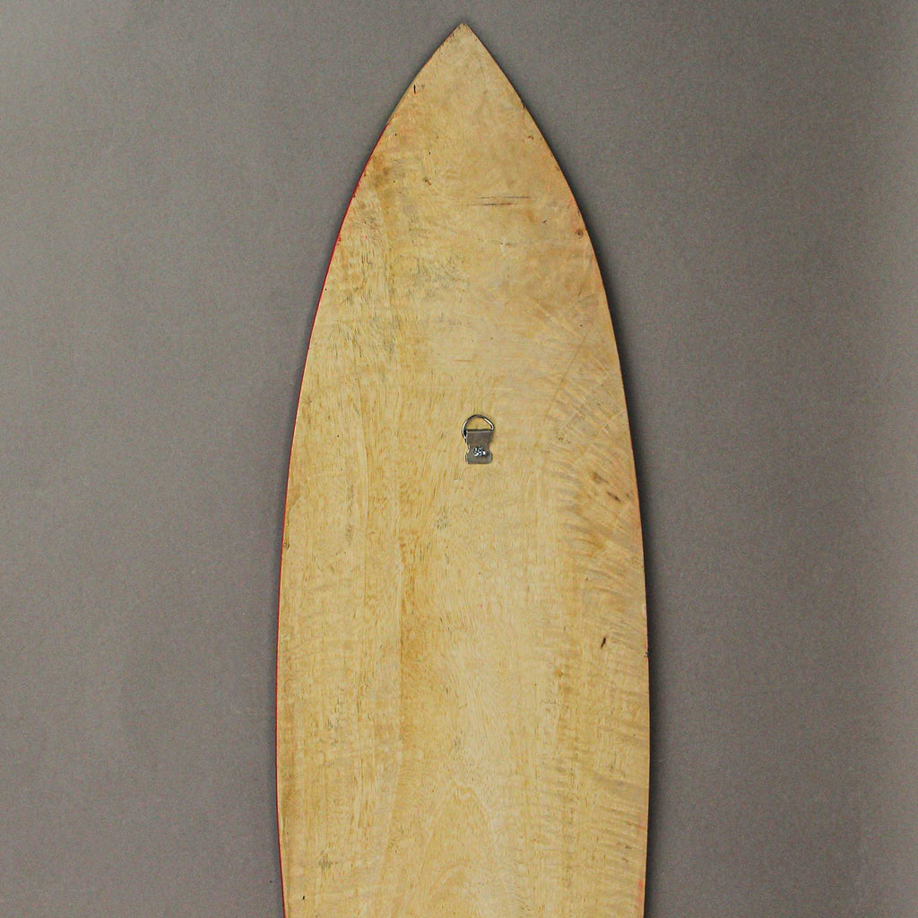 32 Inch Red Wooden Surfboard